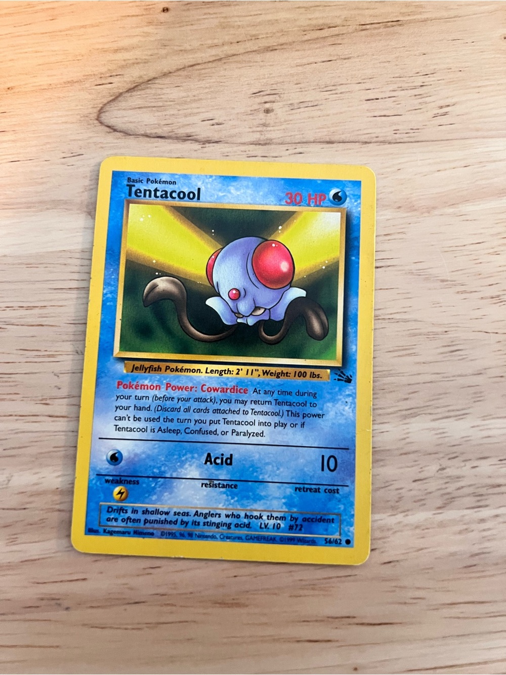 Pokemon Tentacool First Edition